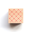 forme. Wooden Rubber Stamp Heart Check