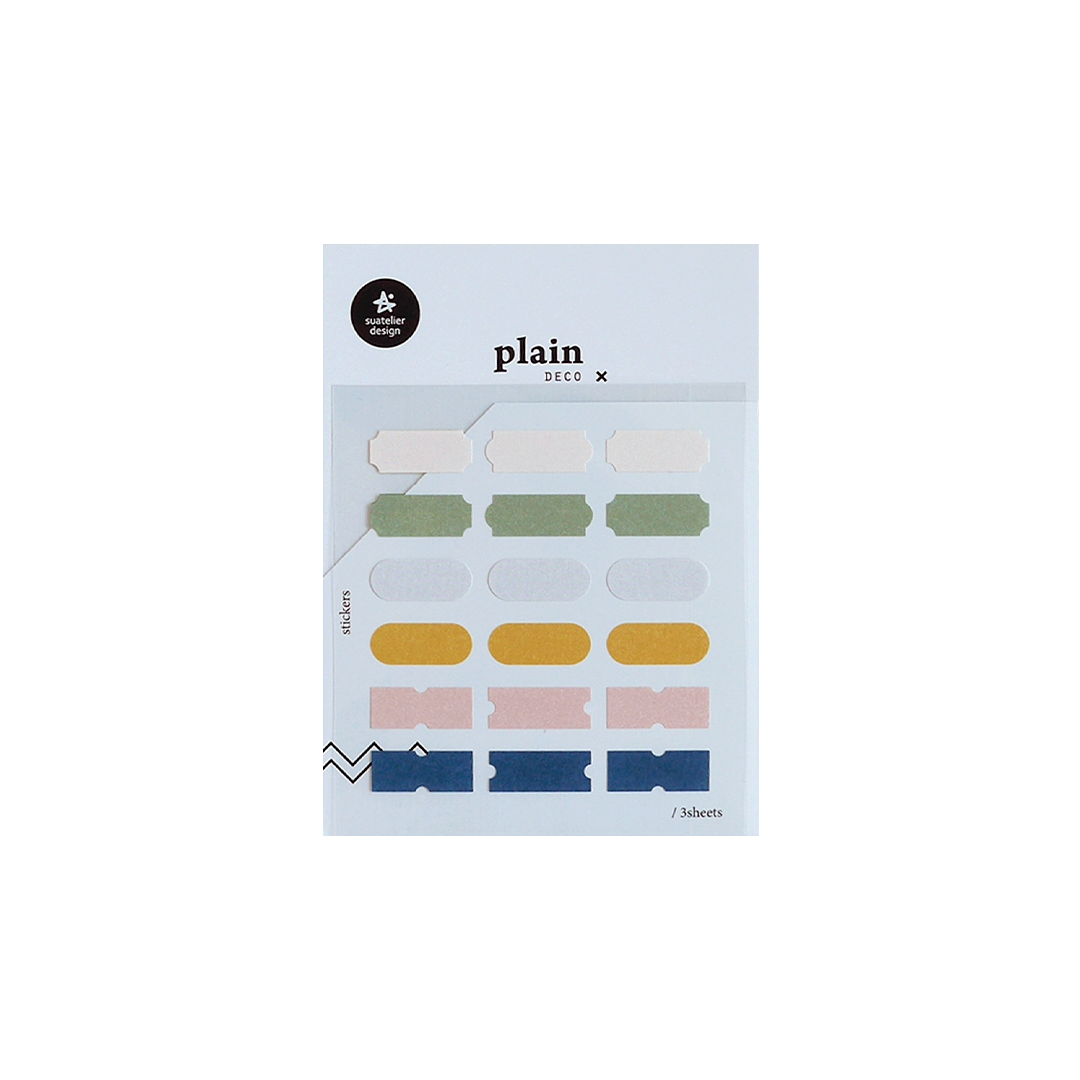 Suatelier Plain Series Stickers No. 58 1662