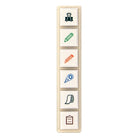 Kodomo No Kao Pochitto 6 Push Button Stamp | Stationery - Simple Paper 