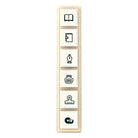 Kodomo No Kao Pochitto 6 Push Button Stamp | Notebook - Simple Paper 