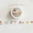 ranmyu Washi Tape Flowers And Bear