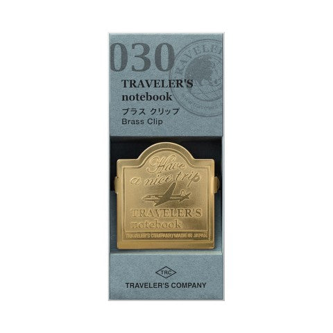 Traveler's Notebook Brass Clip | Airplane - Simple Paper 