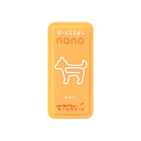 Midori D-Clips Nano Clips | Dog - Simple Paper 
