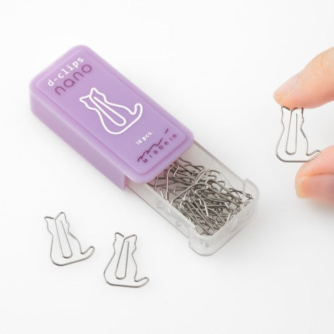 Midori D-Clips Nano Clips | Cat - Simple Paper 
