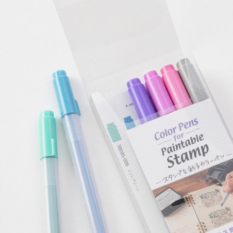 Midori Color Pens for Paintable Stamps | Relaxation - Simple Paper 