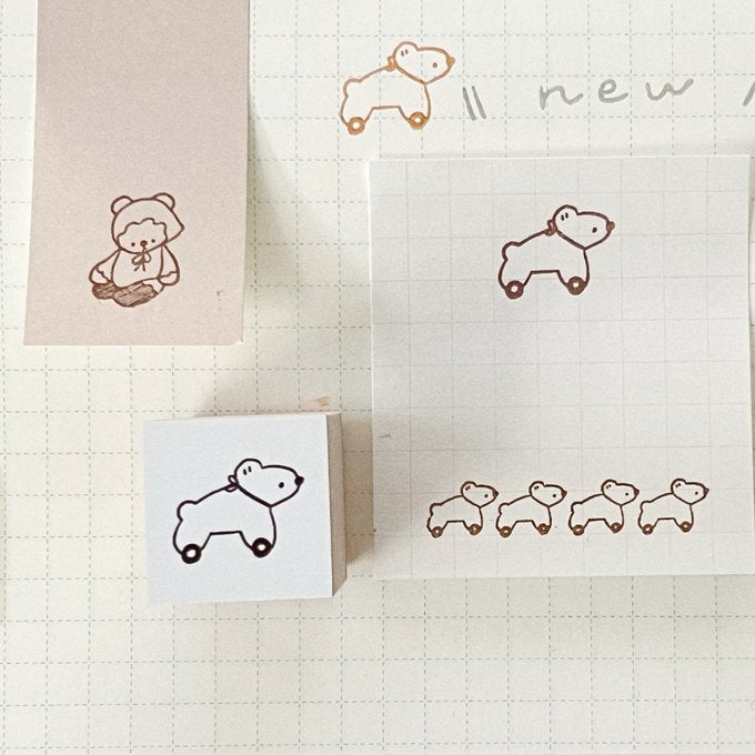 ranmyu Rubber Stamp Roller Bear
