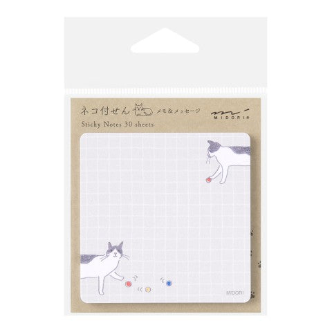 Midori Sticky Notes | Ball And Cat - Simple Paper 
