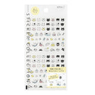 Midori Stickers | Pictograph Cat - Simple Paper 