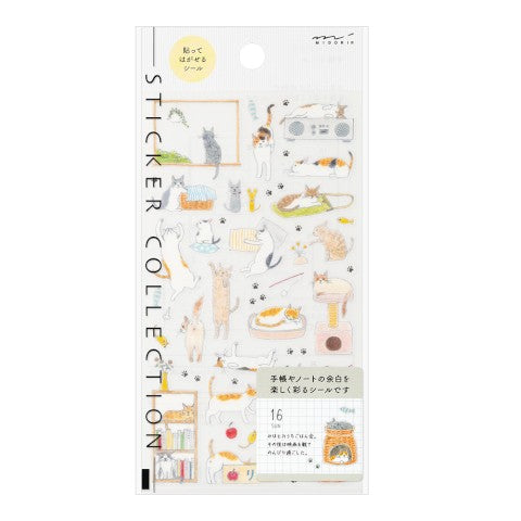 Midori Stickers | Medium Cat - Simple Paper 