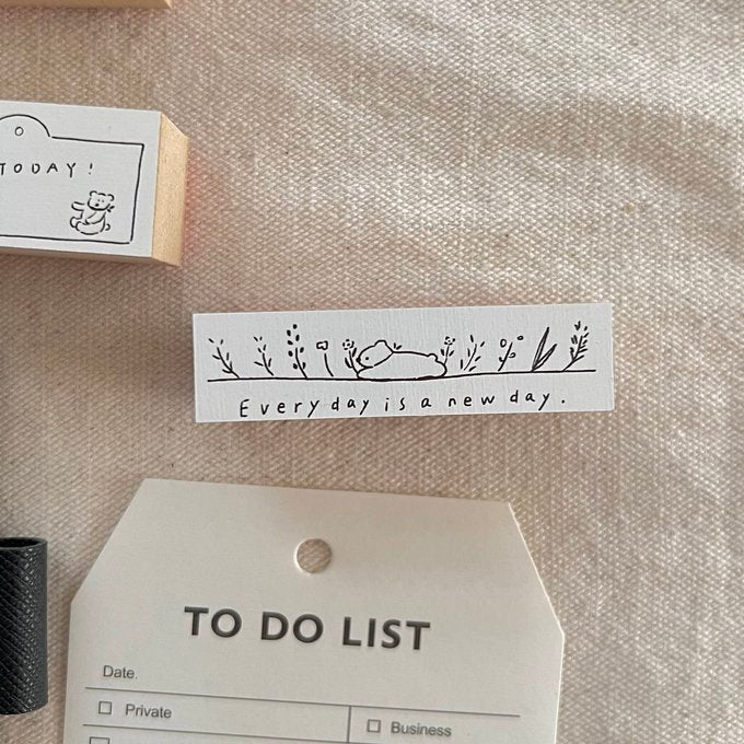 ranmyu Rubber Stamp Everyday Is A New Day