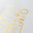 Midori Foiled Transfer Sticker | Coffee - Simple Paper 