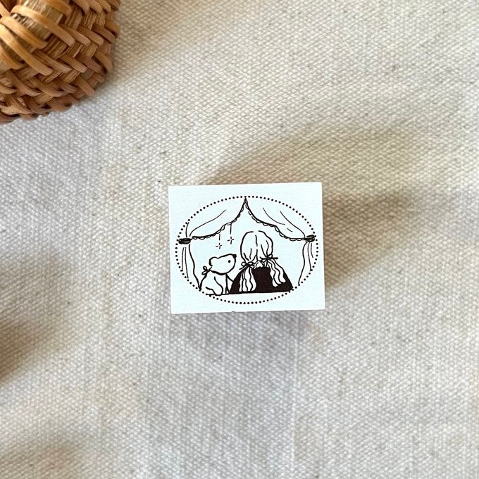 ranmyu Rubber Stamp Girl And Bear