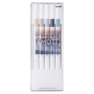 Uni EMOTT Sign Pen | 0.4 mm | 5 Color Set | No.9 Nuance - Simple Paper 