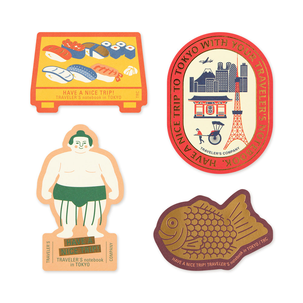 Traveler's Notebook | Tokyo Sticker Set | Limited Edition - Simple Paper 