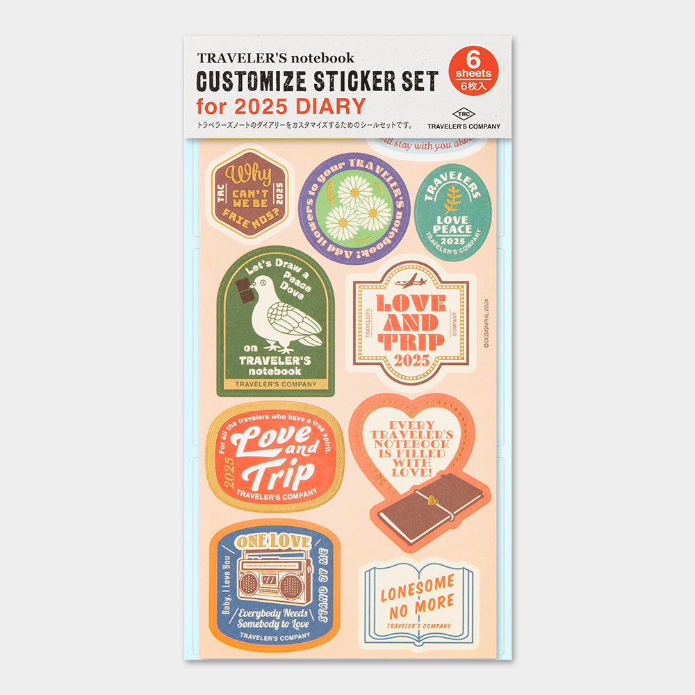 Traveler's Notebook Sticker Set 2025