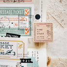 PensPapersPlanner Rubber Stamp Time To Start Postmark