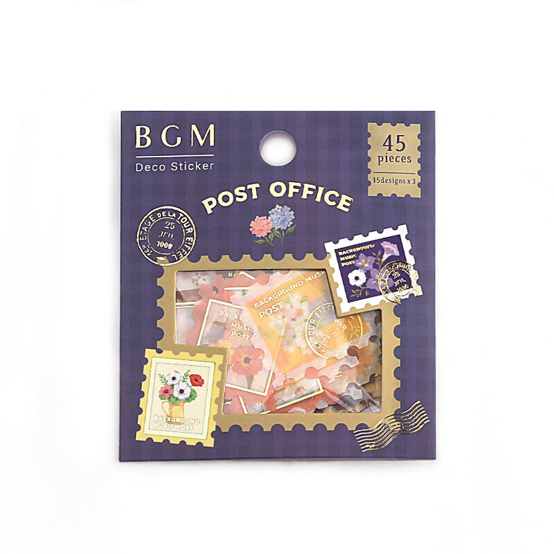 BGM Flake SEALS Post Office Flowers