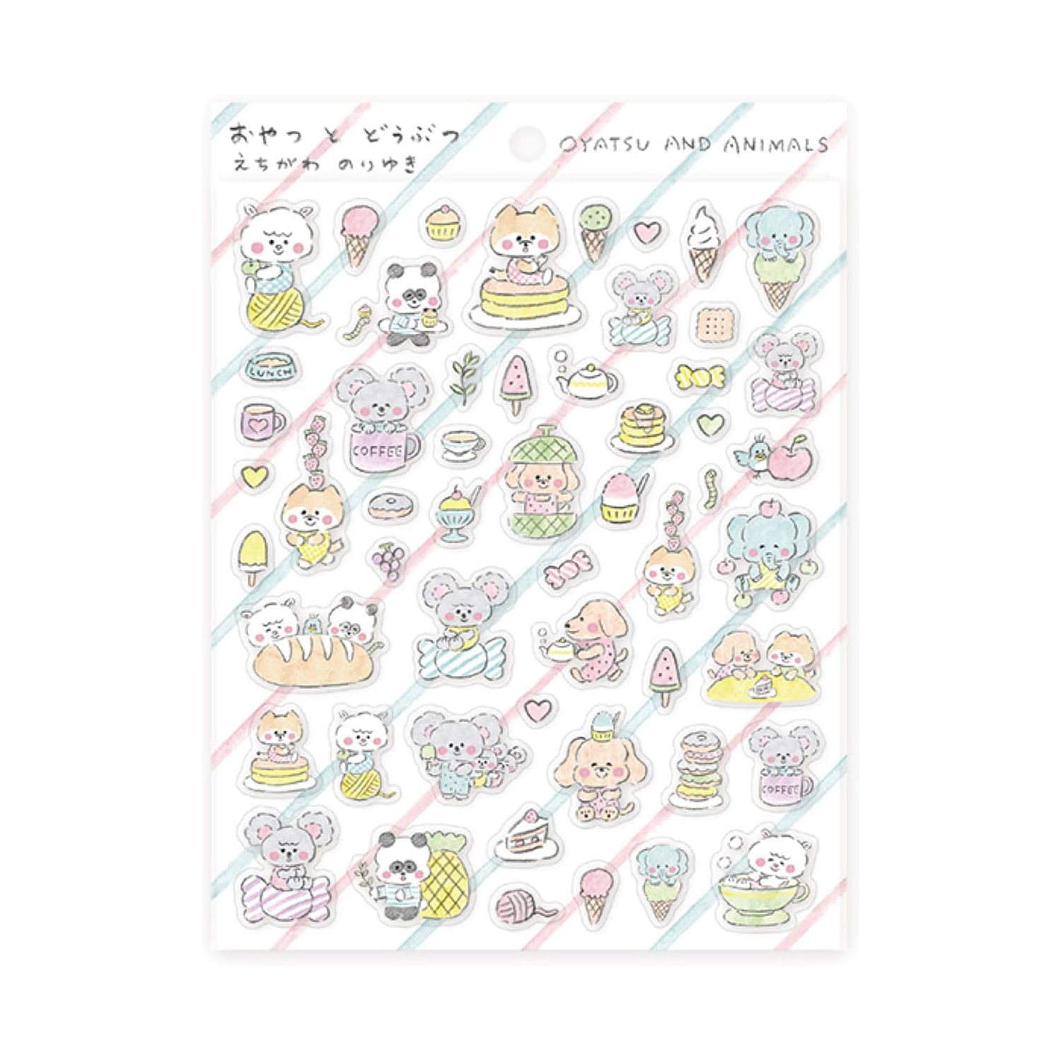 Cozyca x Noriyuki Echigawa Sticker Seals Oyatsu And Animals