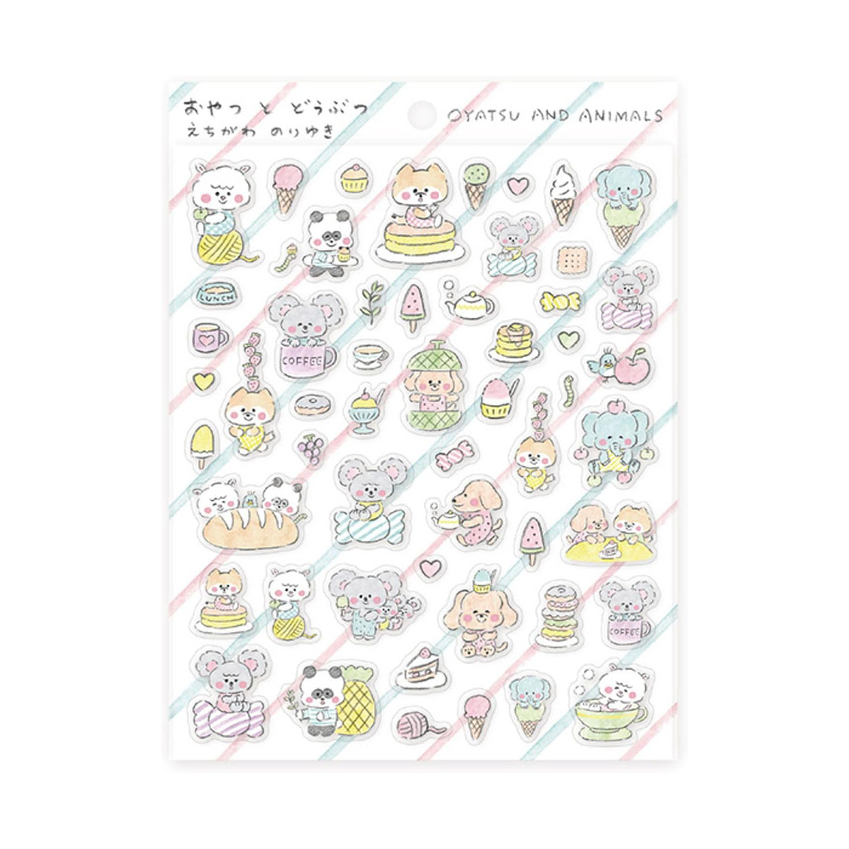 Cozyca x Noriyuki Echigawa Sticker Seals Oyatsu And Animals