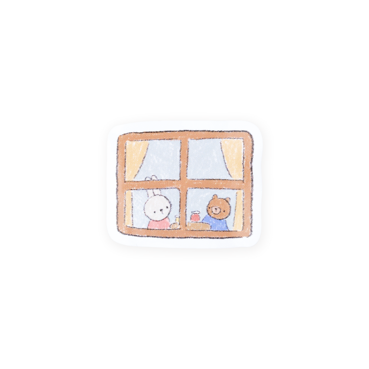 Dana Ate Oatmeal! Vinyl Sticker Window Scene
