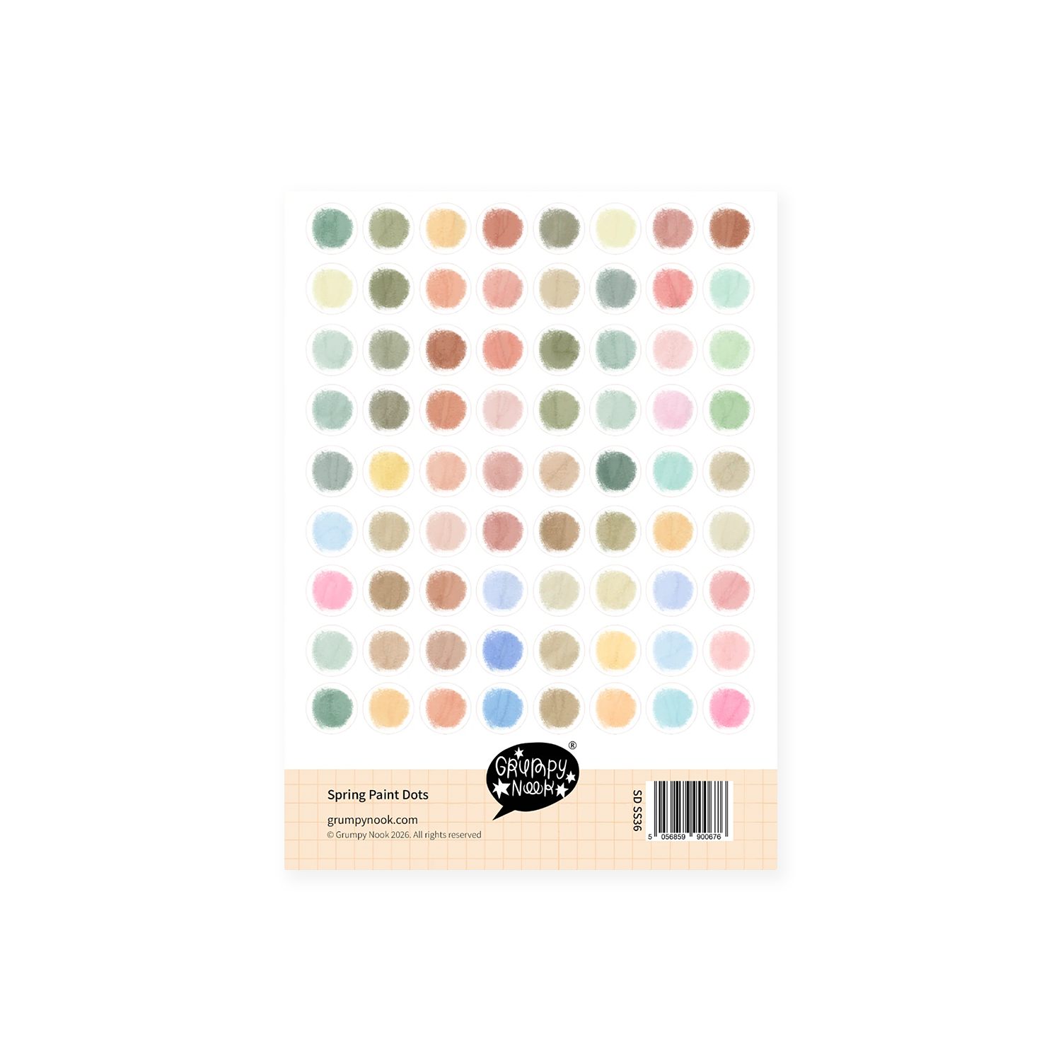 Grumpy Nook Stickers Spring Paint Dots