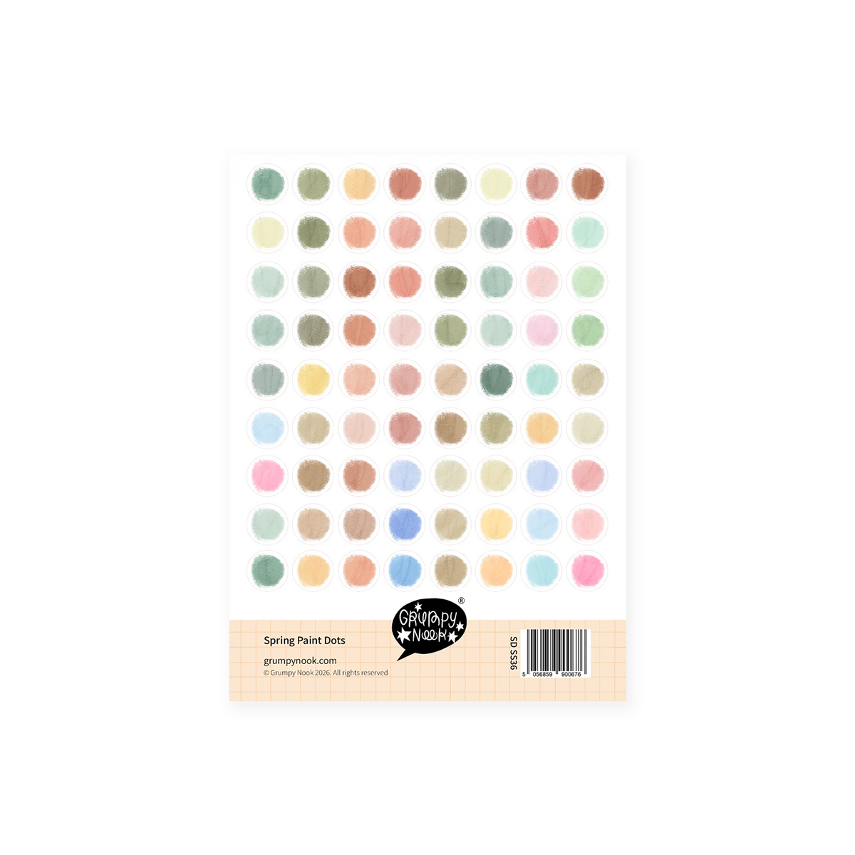 Grumpy Nook Stickers Spring Paint Dots