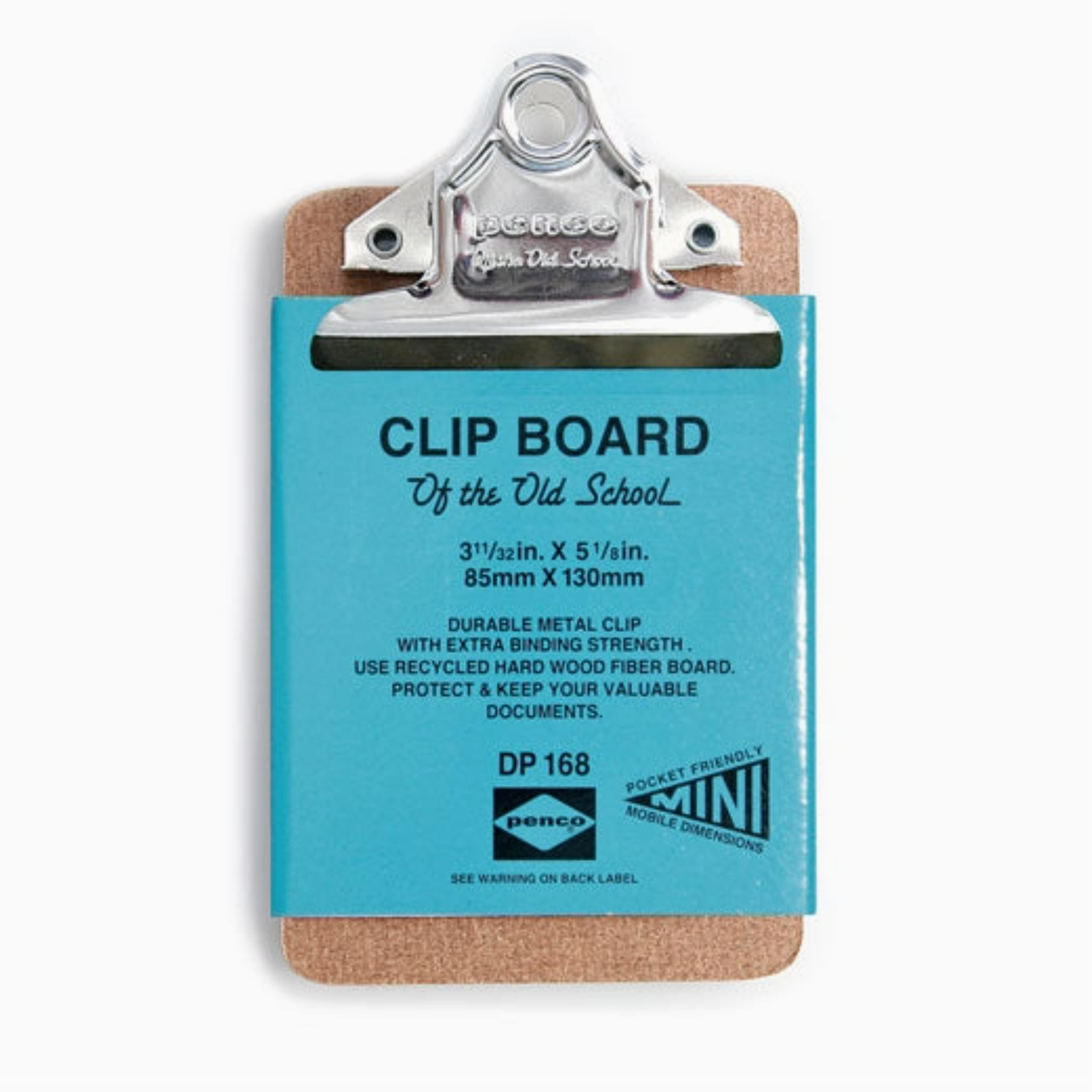 Hightide PENCO Old School Clipboard Mini Silver Clip