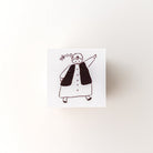 ranmyu Rubber Stamp | Girl Pointing - Simple Paper 