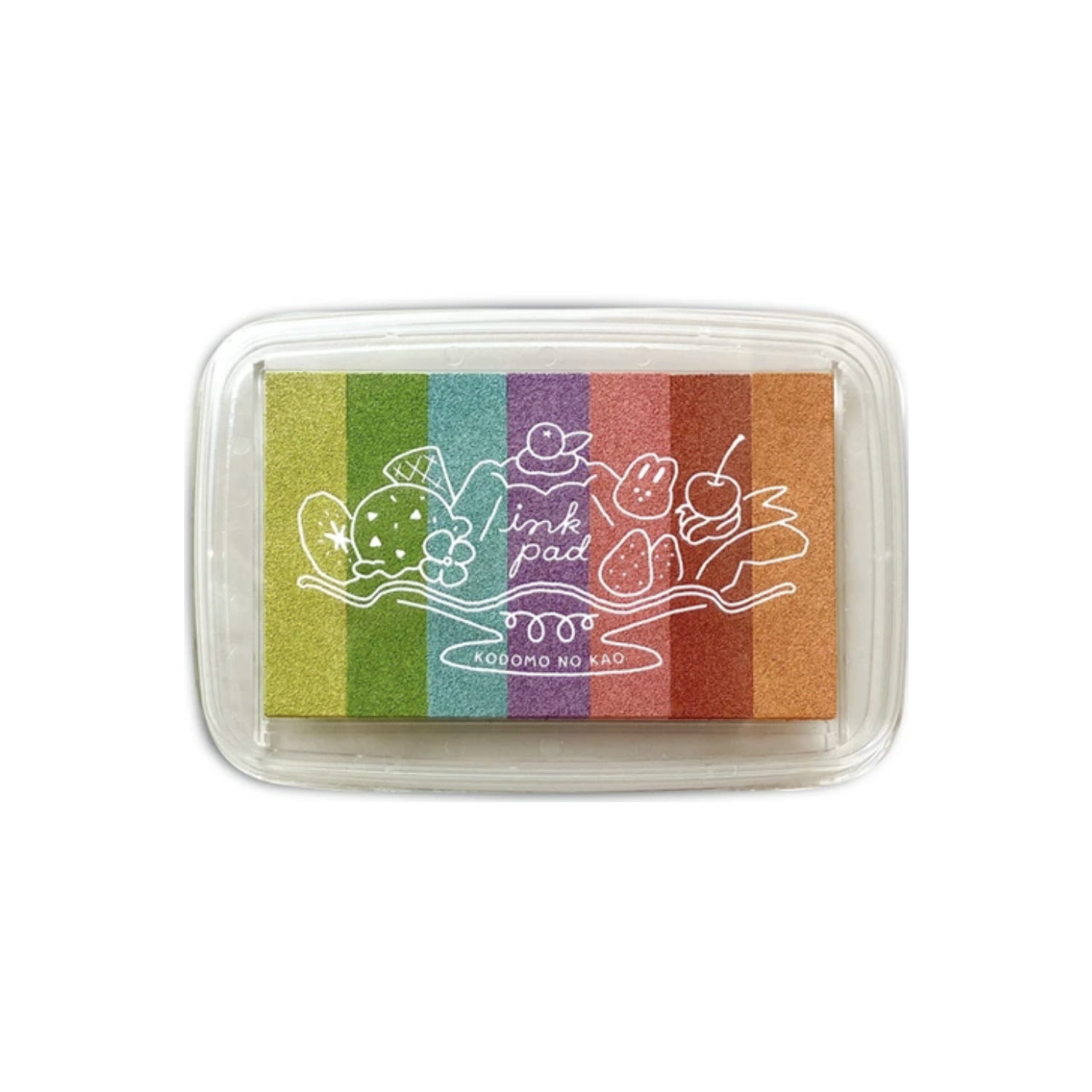Kodomo No Kao Gradient Stamp Pad Fruit Colors