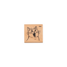 Kodomo No Kao Rubber Stamp Cat With Open Mouth