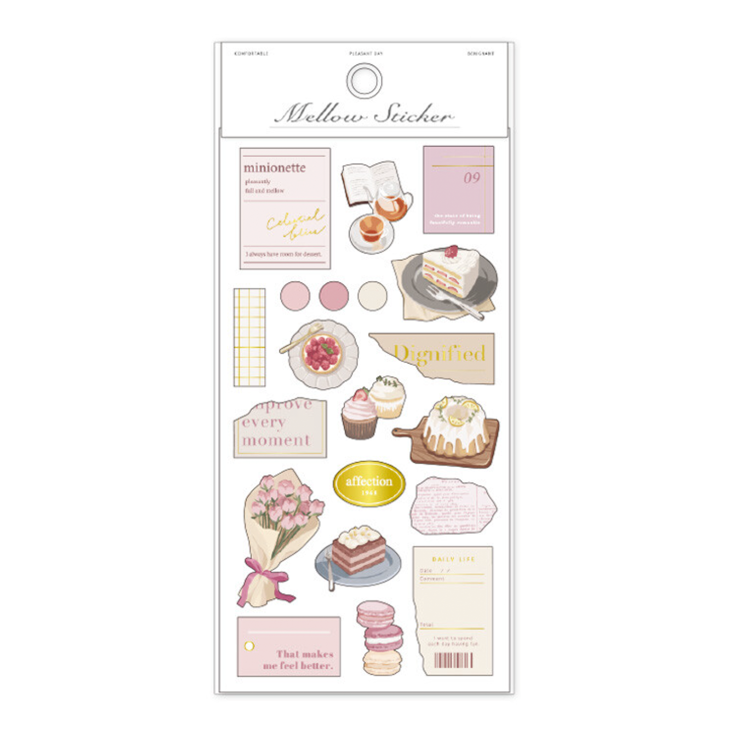 Mind Wave Mellow Gold Foil Stickers - Simple Paper 
