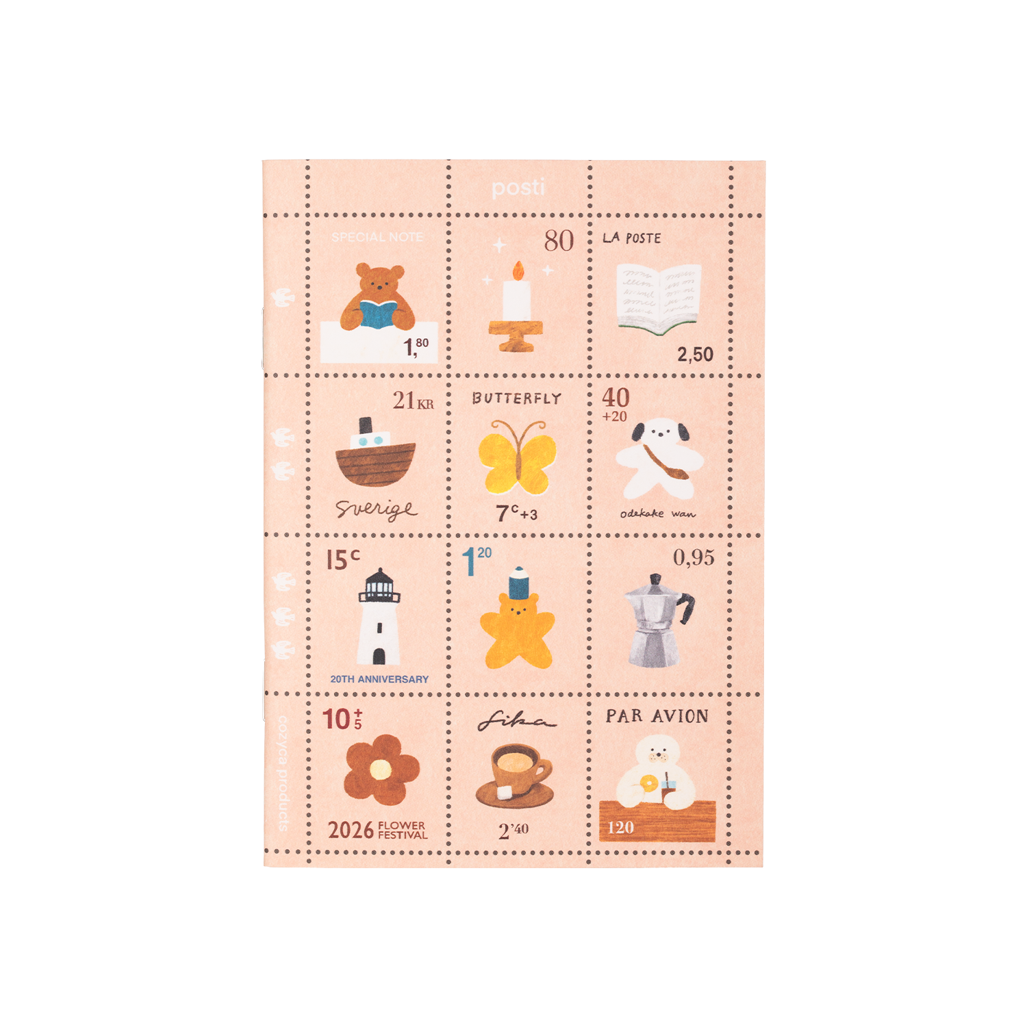 Cozyca Products Mariko Fukuoka x Cozyca Products Stamp Notebook