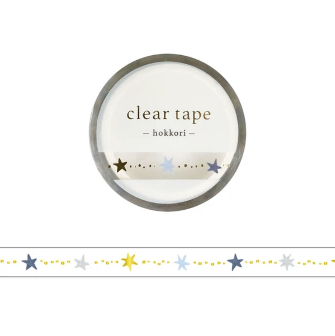 Mind Wave Clear Tape 7mm Hokkori Stars