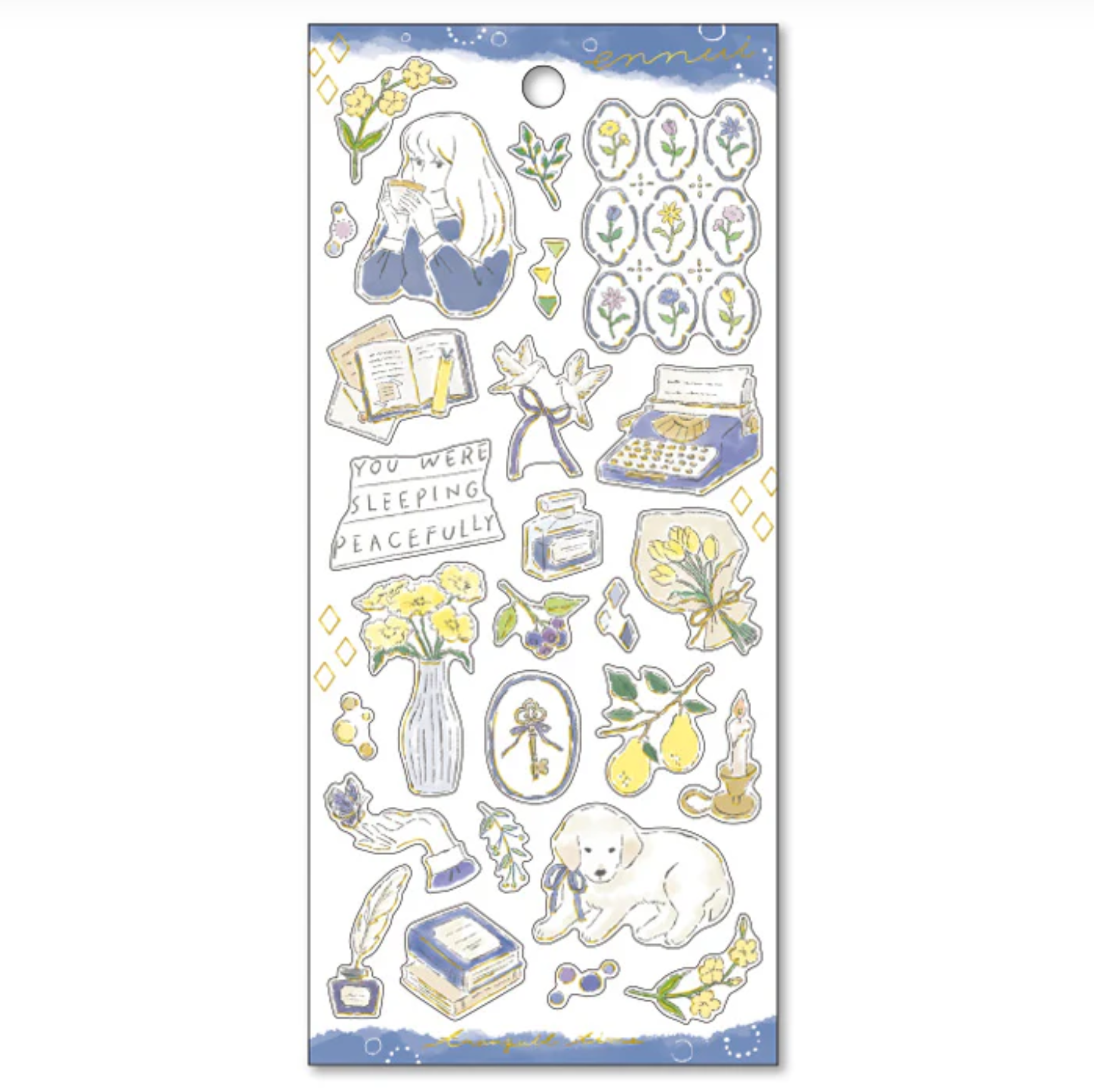 Mind Wave Stickers Ennui Dark Blue