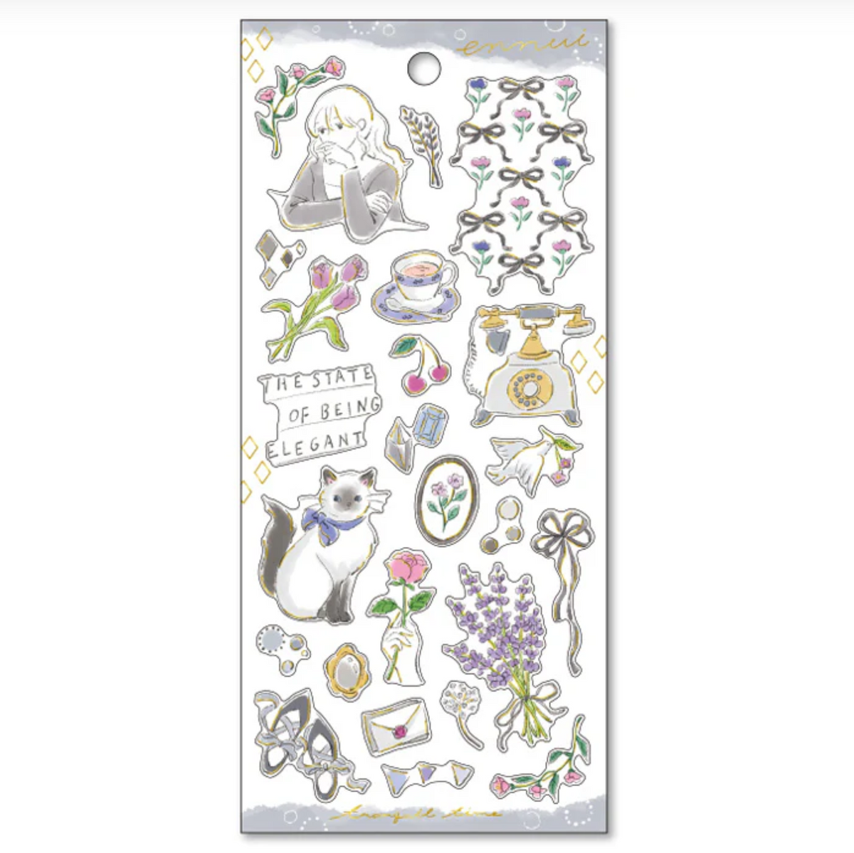 Mind Wave Stickers Ennui Gray