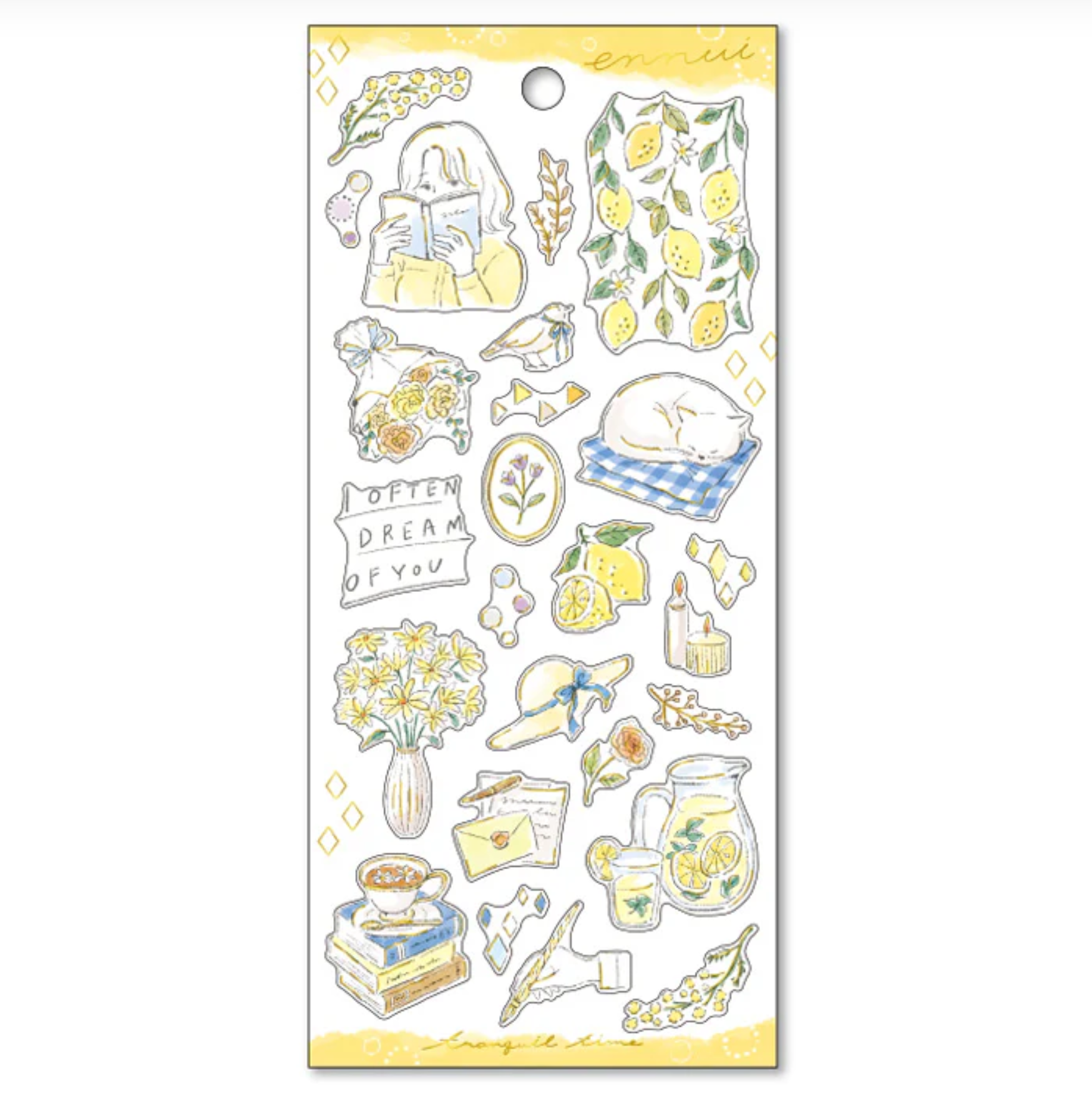 Mind Wave Stickers Ennui Yellow