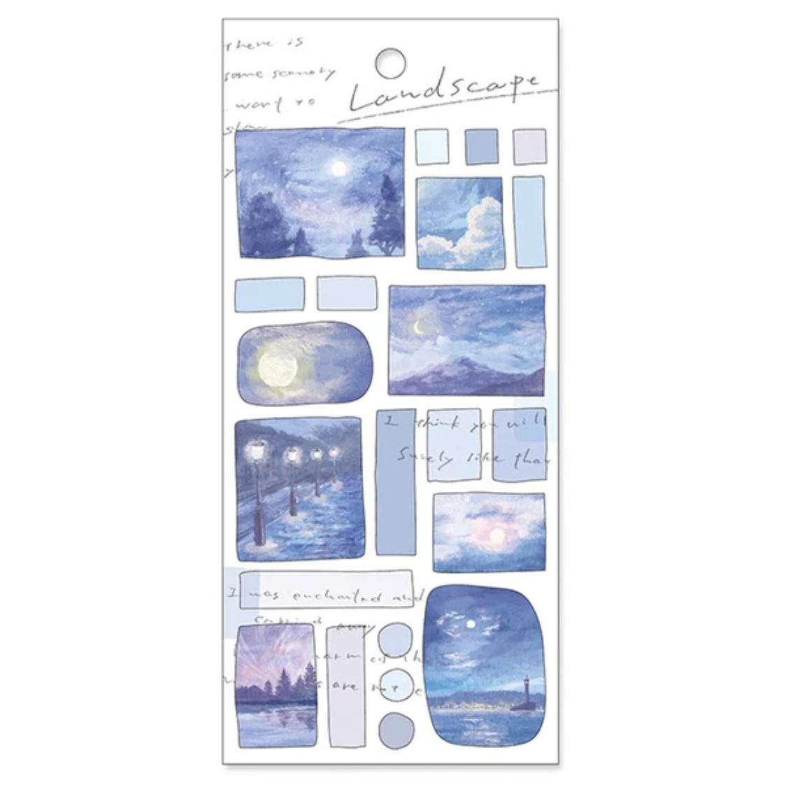 Mind Wave Stickers Landscape Moonlight