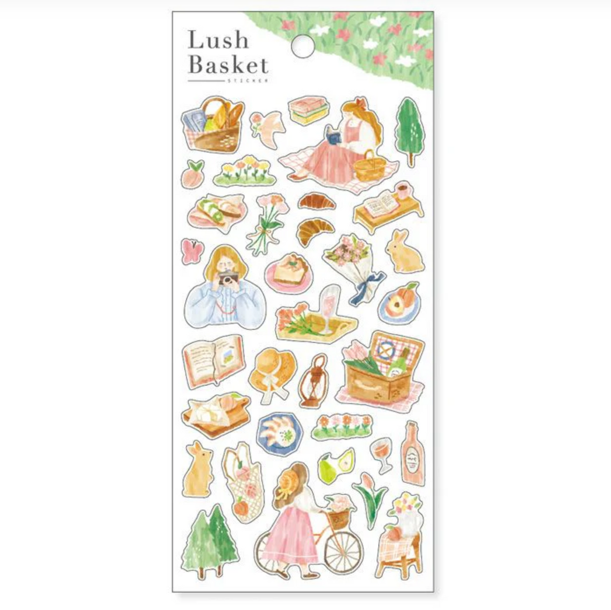 Mind Wave Stickers Lush Basket Pink