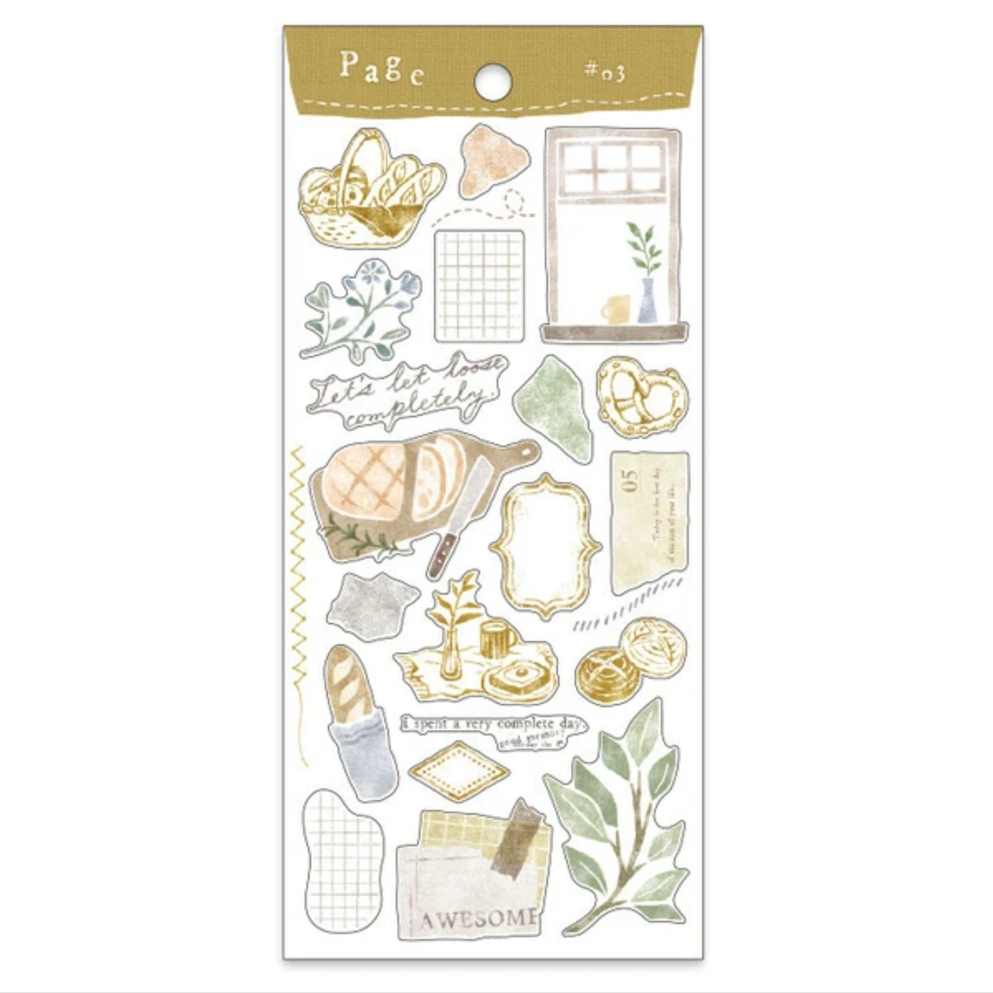 Mind Wave Stickers Page #03 Bread
