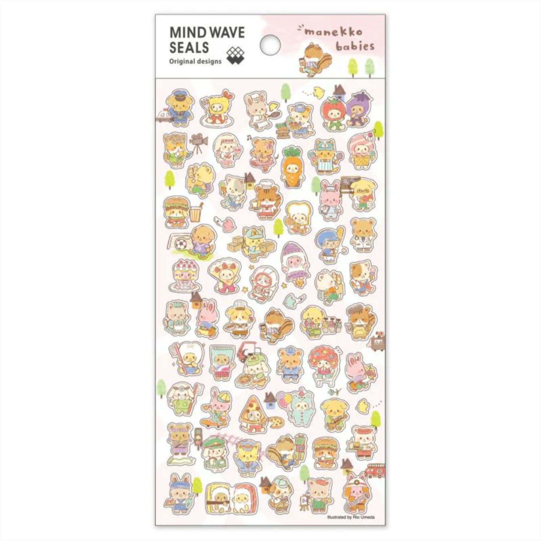 Mind Wave Stickers Original Designs Manekko Babies