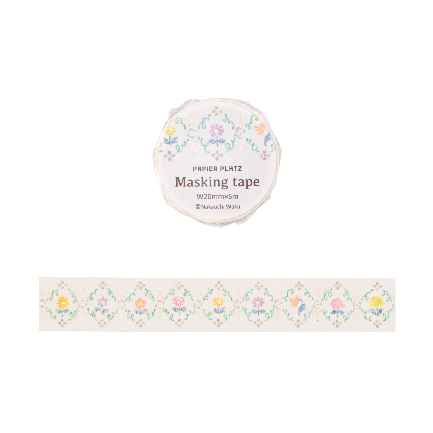 Papier Platz x Nakauchi Waka Japanese Washi Tape 52-028