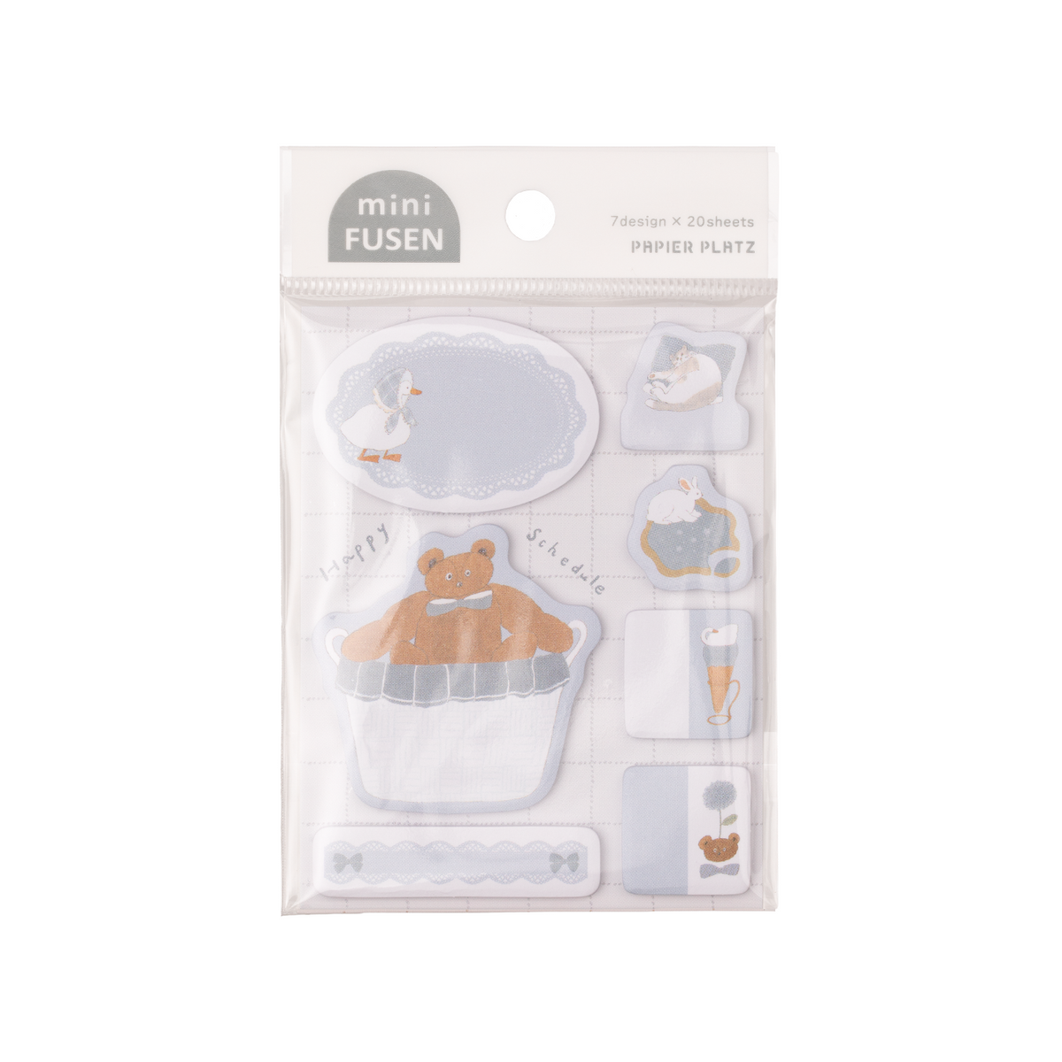 Papier Platz x Shoichiro Tobimatsu Mini Sticky Notes Blue