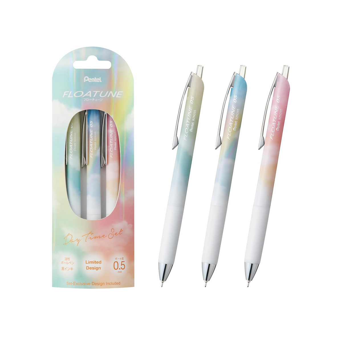 Pentel Floatune Oil-Based Ballpoint Pen Limited Day Time Set