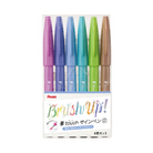 Pentel Fude Touch Brush Sign Pen Soft Colors