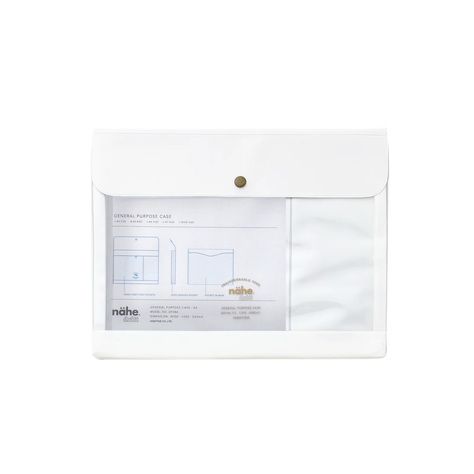 Hightide | Nahe General Purpose Case A5 | White - Simple Paper 
