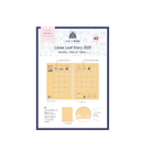 Kleid x Eric 2025 A5 Monthly Loose Leaf Diary Kraft