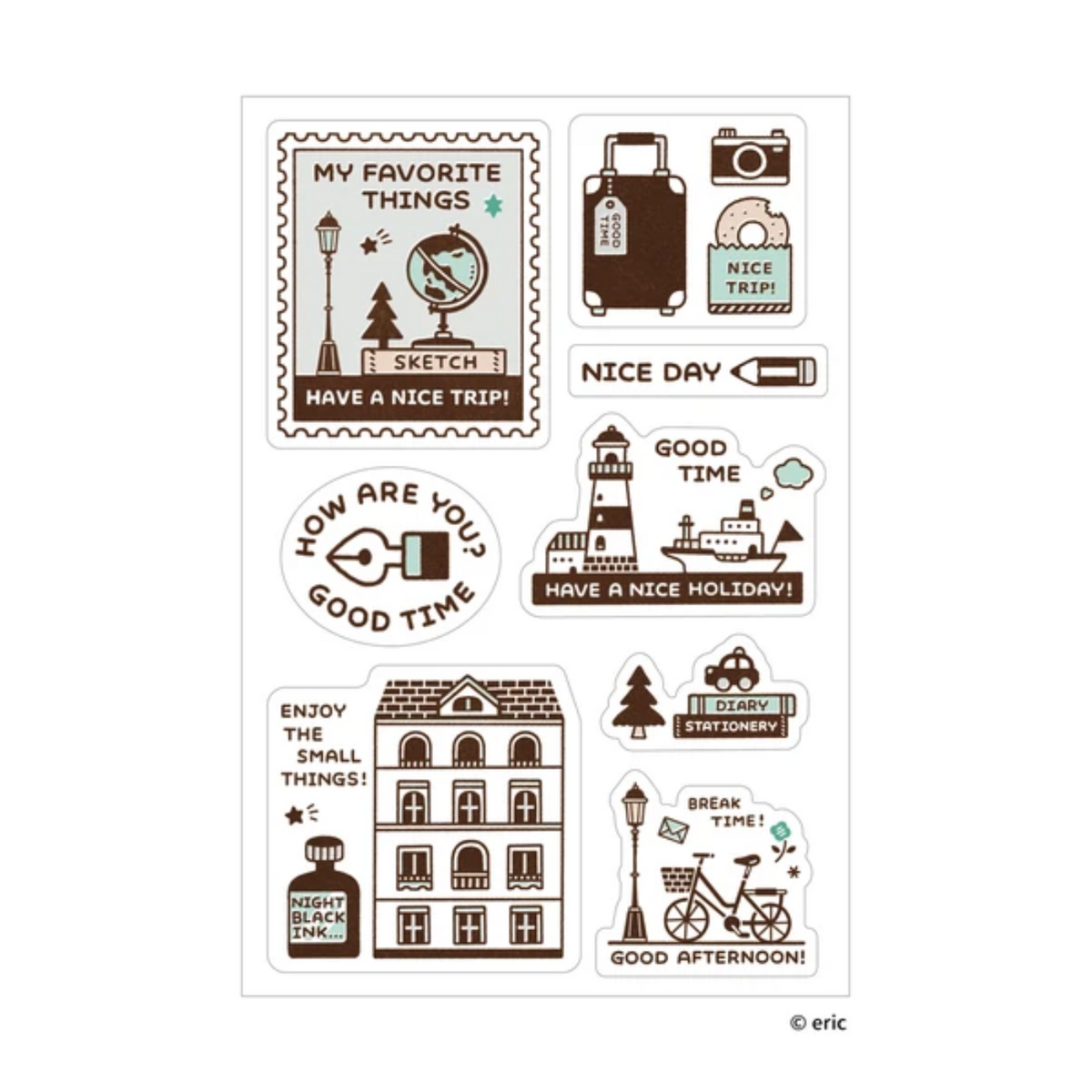Eric Small Things Multi Stickers Have Fun