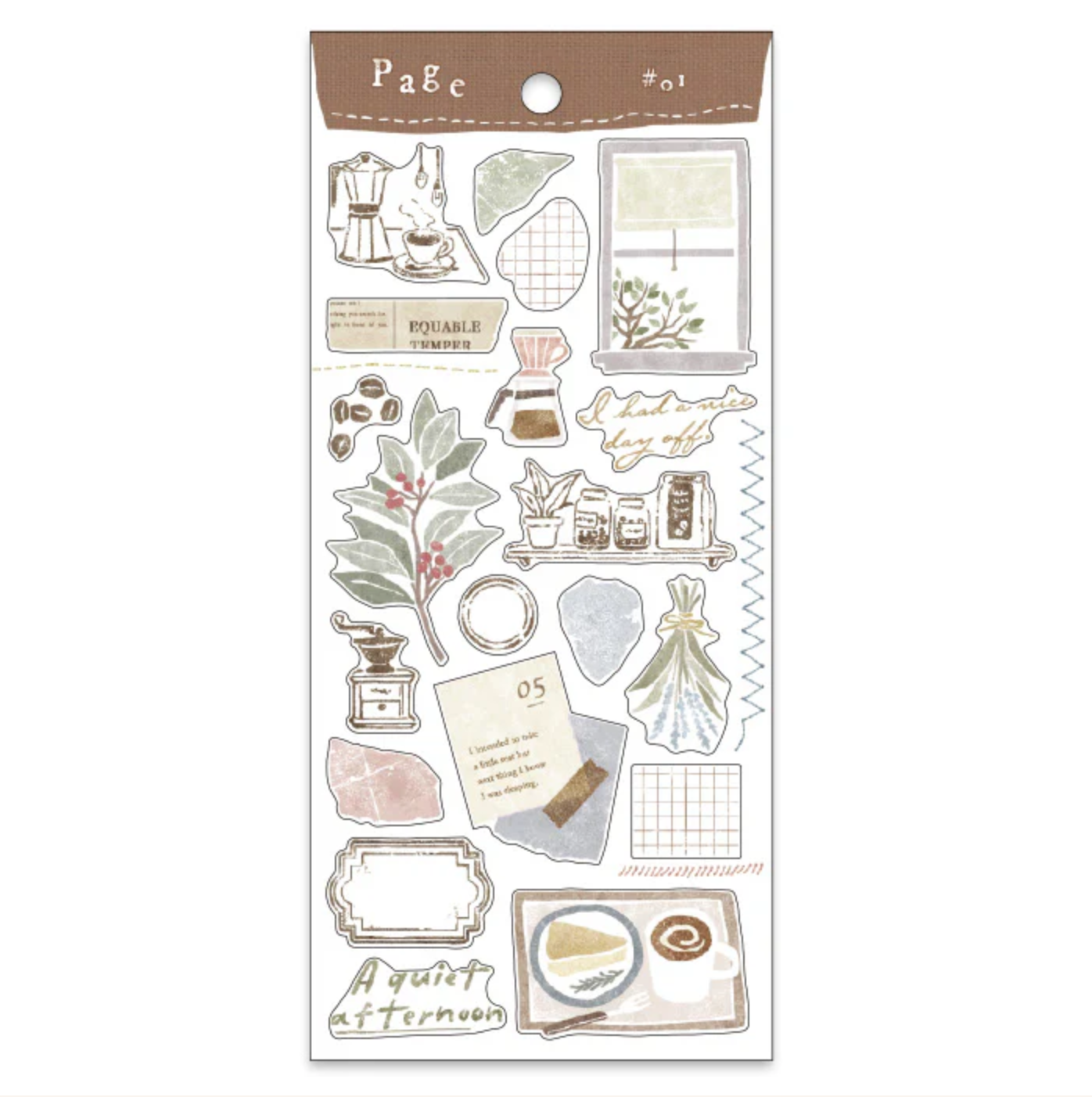 Mind Wave Stickers Page #01 Coffee
