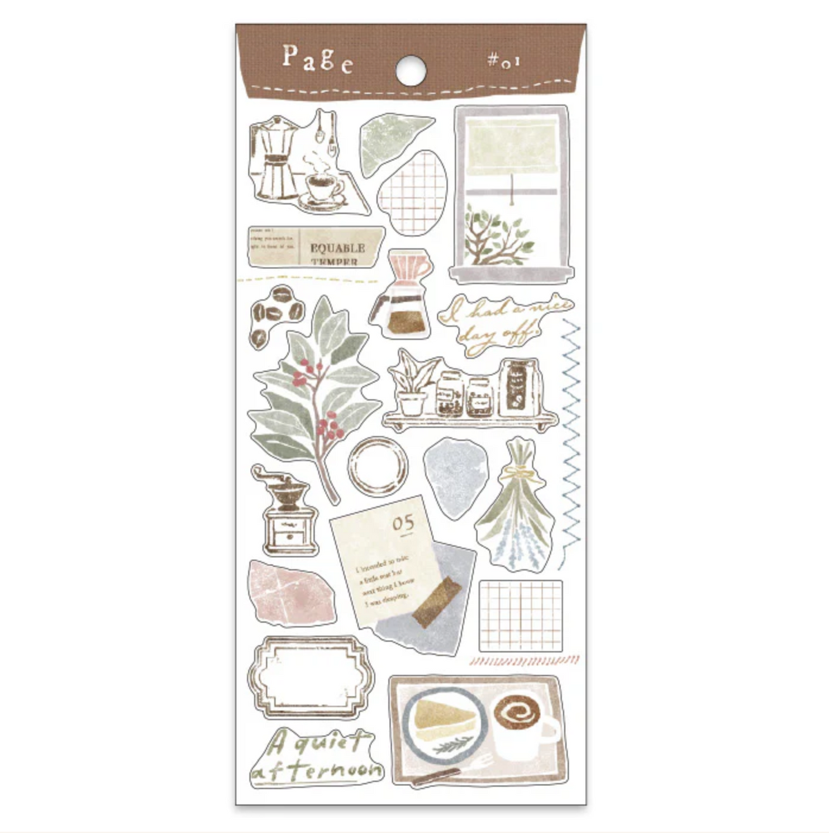 Mind Wave Stickers Page #01 Coffee