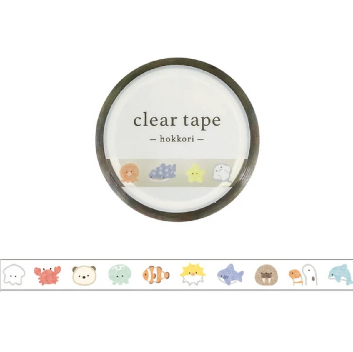 Mind Wave Clear Tape 7mm Hokkori Sea
